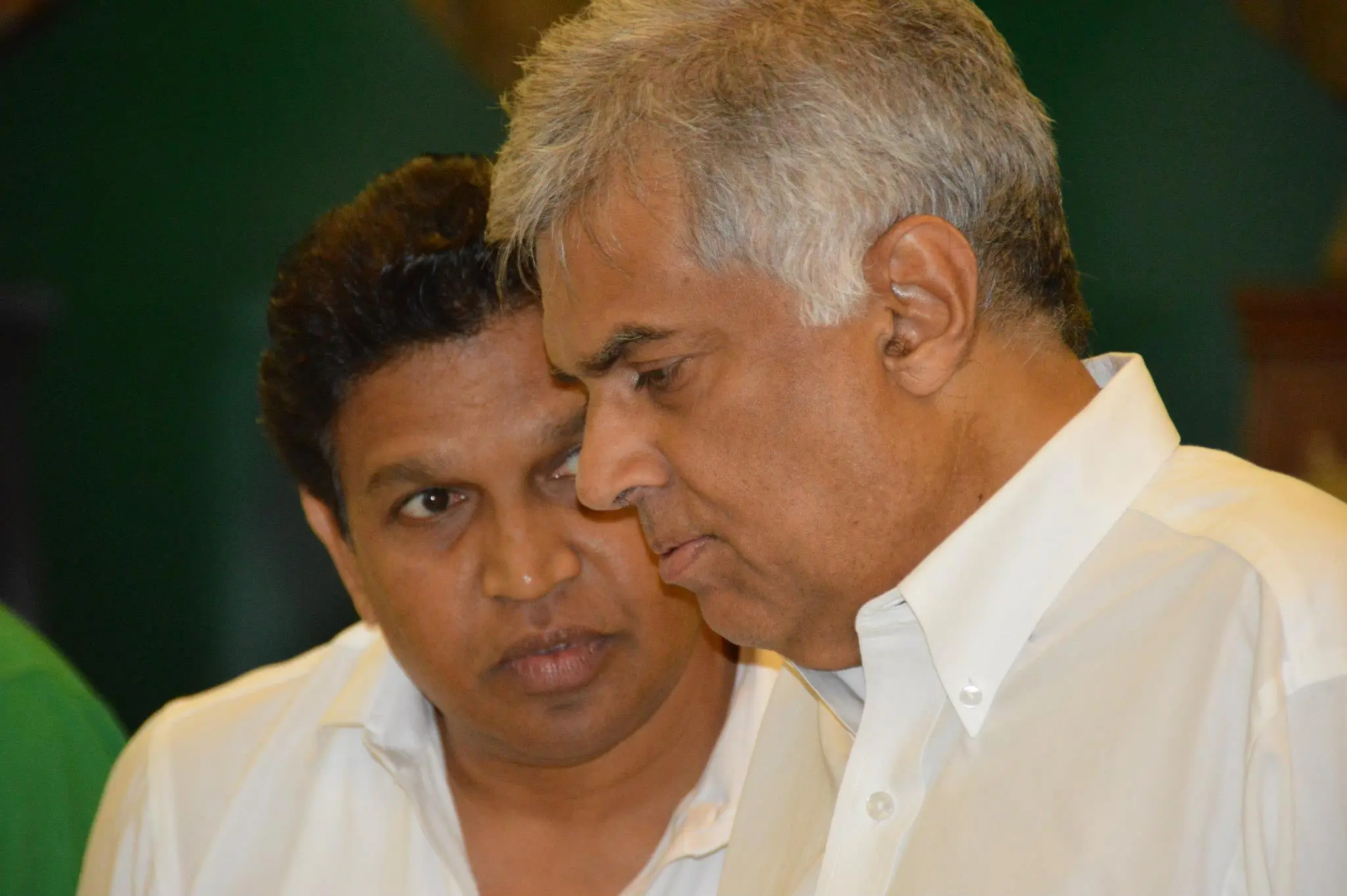 Sudath Chandrasekara and Ranil Wickremesinghe